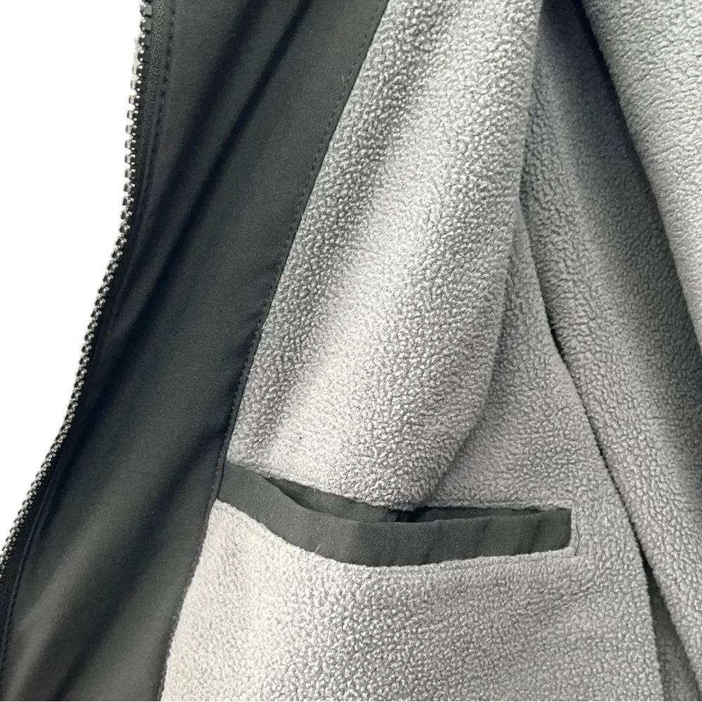Nautica Black Soft Shell and Fleece Wind and Water Resistant Jacket Size M